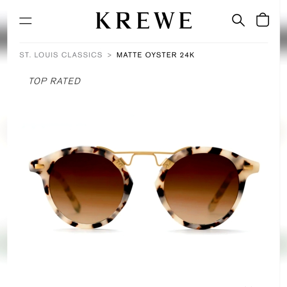 KREWE sunglasses | St. Louis |  Matte oyster 24k
